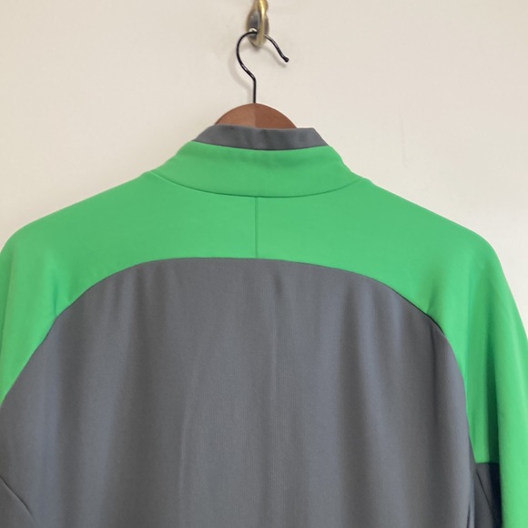 MEC Cycling Shirt Mens XL Green Gray Long Sleeve Half Zip Micro Fleece - Picture 4 of 15